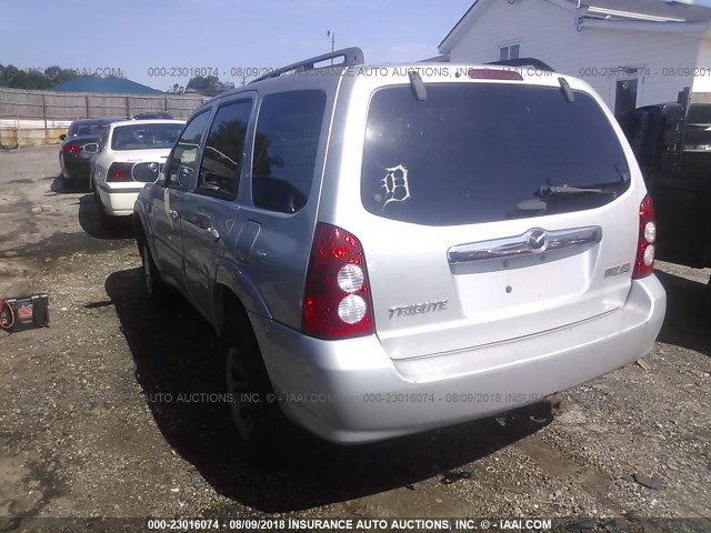 4F2CZ96135KM25702 - 2005 MAZDA TRIBUTE S SILVER photo 3