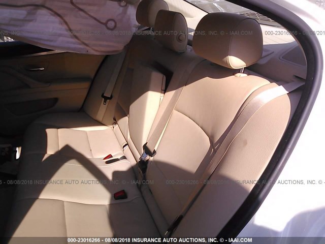 WBAXH5C52CDW10469 - 2012 BMW 528 XI WHITE photo 8