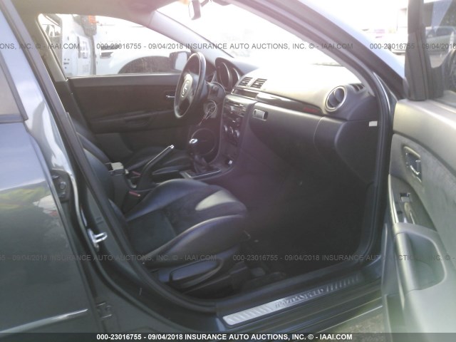 JM1BK34LX91225719 - 2009 MAZDA SPEED 3 GRAY photo 5