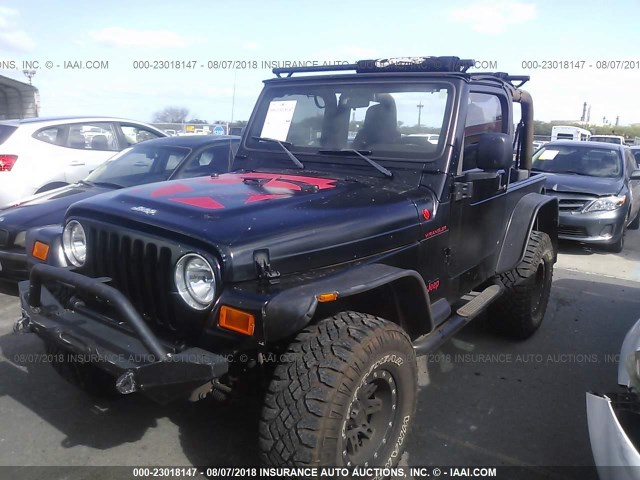 1J4FA39S56P752879 - 2006 JEEP WRANGLER X BLACK photo 2