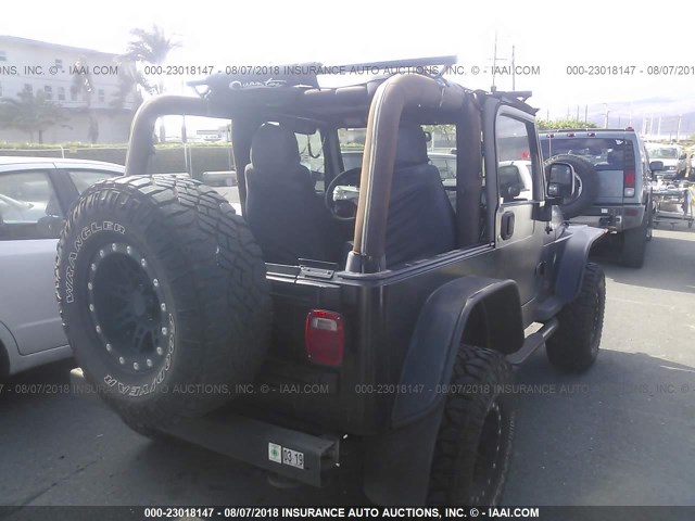 1J4FA39S56P752879 - 2006 JEEP WRANGLER X BLACK photo 4