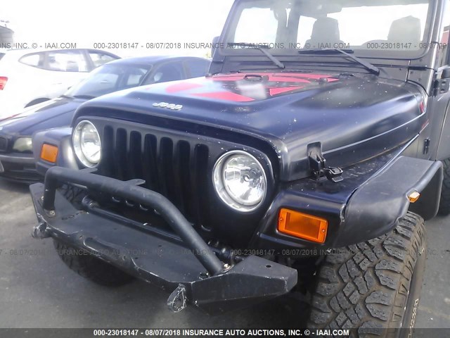 1J4FA39S56P752879 - 2006 JEEP WRANGLER X BLACK photo 6