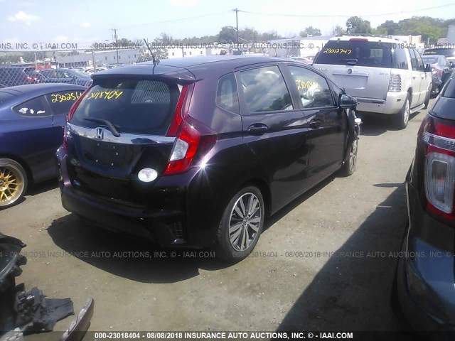 3HGGK5H89FM778434 - 2015 HONDA FIT EX/EXL PURPLE photo 4