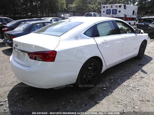 2G11Z5S33H9116334 - 2017 CHEVROLET IMPALA LS WHITE photo 4