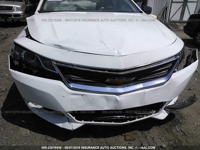 2G11Z5S33H9116334 - 2017 CHEVROLET IMPALA LS WHITE photo 6