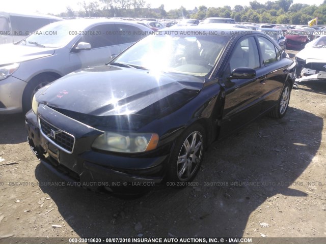 YV1RS592562521385 - 2006 VOLVO S60 2.5T BLACK photo 2