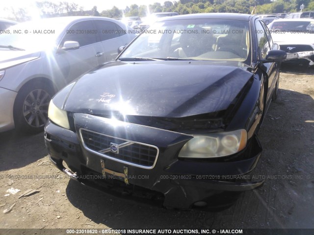 YV1RS592562521385 - 2006 VOLVO S60 2.5T BLACK photo 6