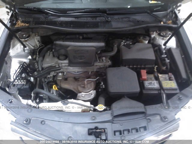 4T1BF1FKXCU148025 - 2012 TOYOTA CAMRY SE/LE/XLE 银色 照片 10
