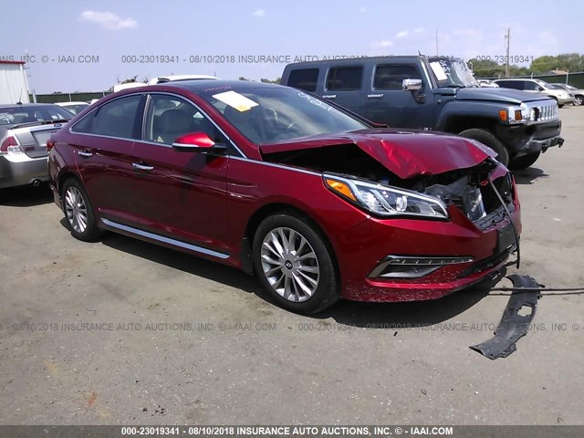 5NPE34AF4FH229915 - 2015 HYUNDAI SONATA SPORT/LIMITED RED photo 1