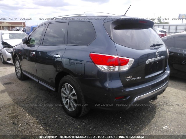 5N1AR2MN9DC616212 - 2013 NISSAN PATHFINDER S/SV/SL/PLATINUM BLUE photo 3