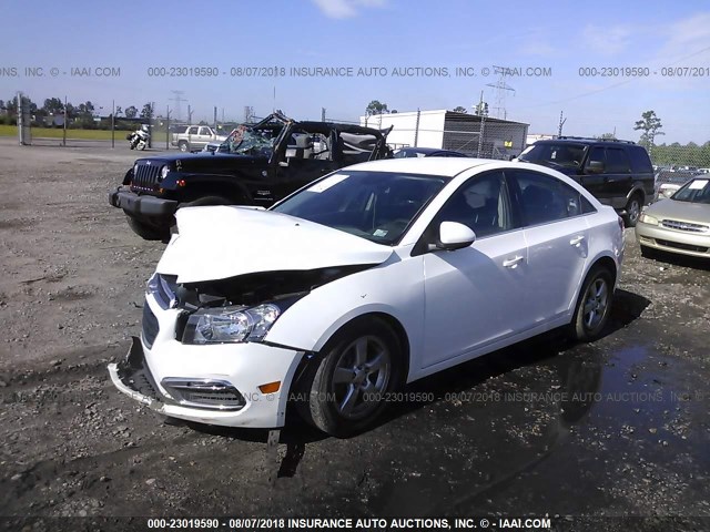 1G1PE5SB1G7123019 - 2016 CHEVROLET CRUZE LIMITED LT WHITE photo 2