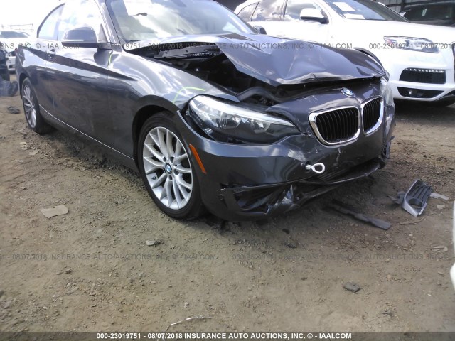 WBA1F5C52EVV99059 - 2014 BMW 228 I GRAY photo 6