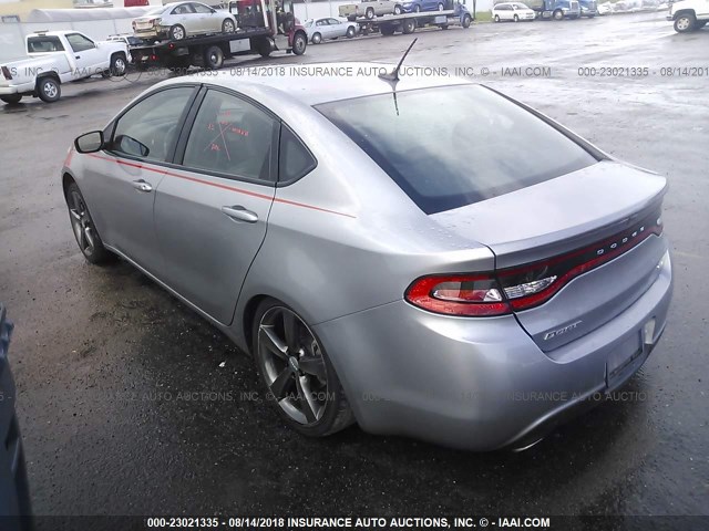 1C3CDFEB3FD213223 - 2015 DODGE DART GRAY photo 3