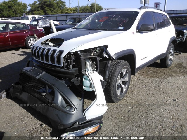 1C4PJMBS8FW653490 - 2015 JEEP CHEROKEE TRAILHAWK 白色 照片 2