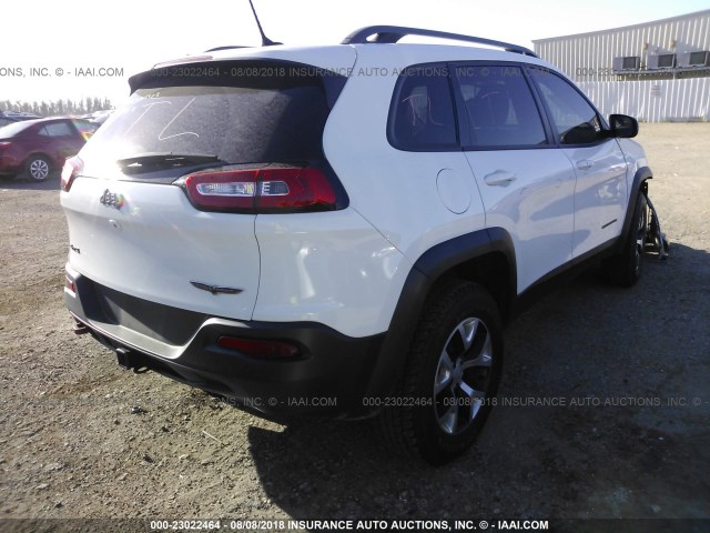 1C4PJMBS8FW653490 - 2015 JEEP CHEROKEE TRAILHAWK 白色 照片 4