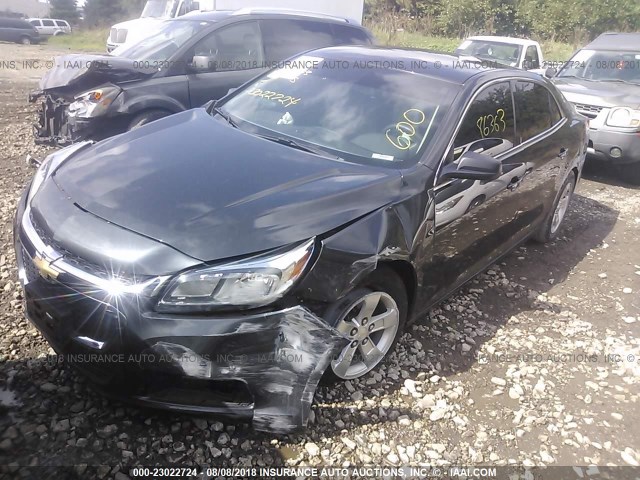 1G11A5SL2EF276408 - 2014 CHEVROLET MALIBU LS BLACK photo 2
