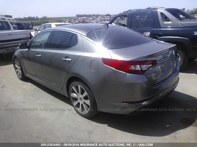 5XXGR4A64DG180845 - 2013 KIA OPTIMA SX GRAY photo 3