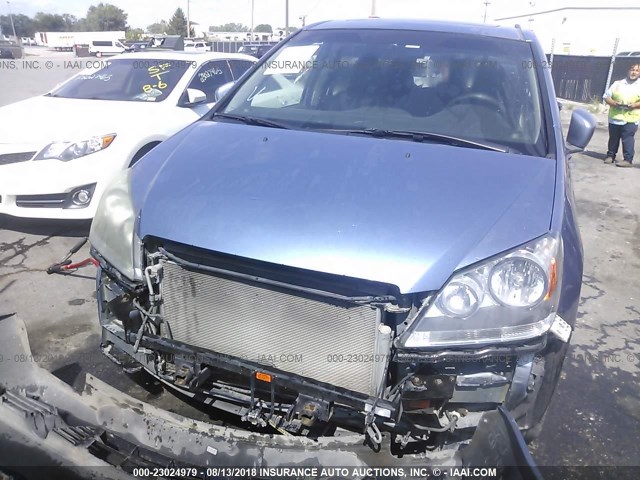 5FNRL38727B046443 - 2007 HONDA ODYSSEY EXL Light Blue photo 6