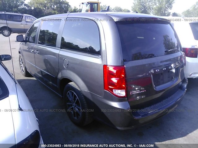 2C4RDGCG5FR569972 - 2015 DODGE GRAND CARAVAN SXT GRAY photo 3