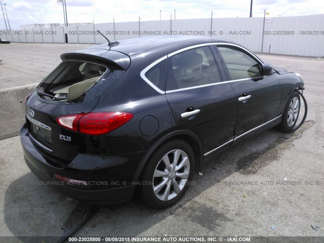 JNKAJ09E98M303605 - 2008 INFINITI EX35 JOURNEY BLACK photo 4