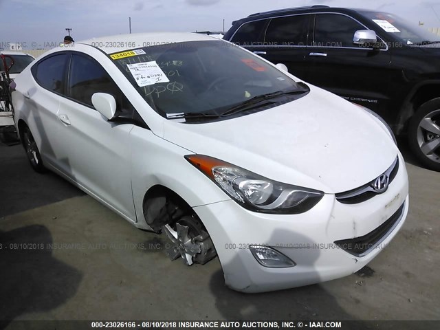 5NPDH4AE4DH283801 - 2013 HYUNDAI ELANTRA GLS/LIMITED WHITE photo 1