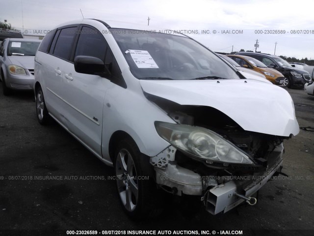 JM1CR193060112067 - 2006 MAZDA 5 WHITE photo 1