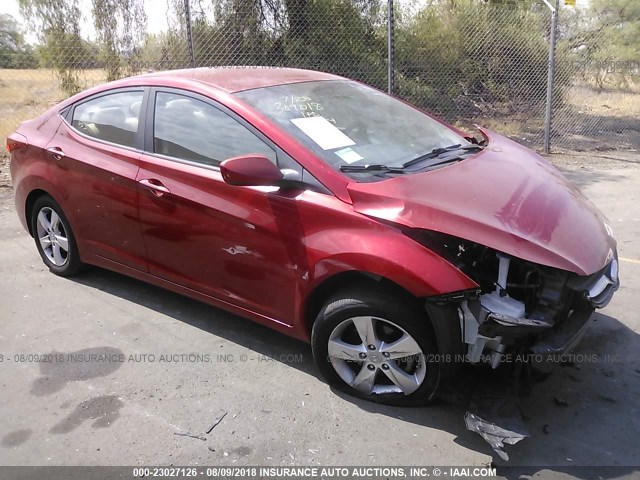 KMHDH4AE2DU807416 - 2013 HYUNDAI ELANTRA GLS/LIMITED RED photo 1