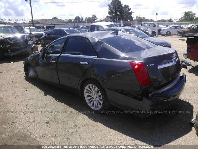 1G6AR5SX8G0118358 - 2016 CADILLAC CTS LUXURY COLLECTION GRAY photo 3