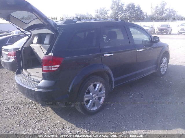 3D4PH6FV5AT110613 - 2010 DODGE JOURNEY R/T BLACK photo 4