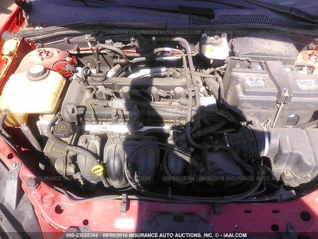 1FAFP36N97W110780 - 2007 FORD FOCUS ZXW/S/SE/SES RED photo 10