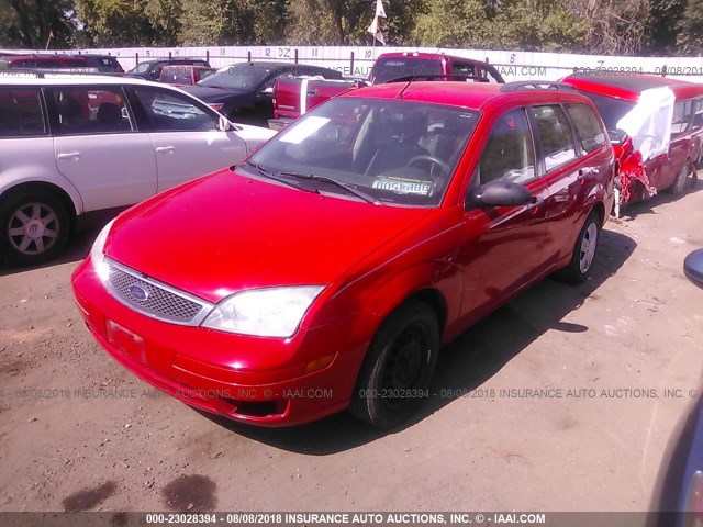 1FAFP36N97W110780 - 2007 FORD FOCUS ZXW/S/SE/SES RED photo 2