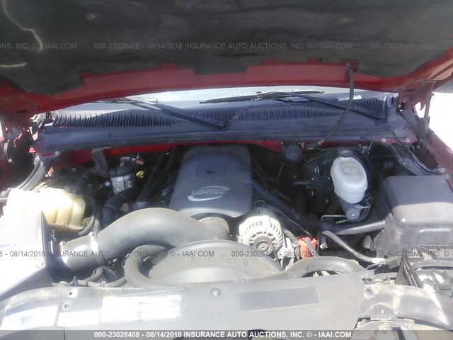 2GCEC19T241127522 - 2004 CHEVROLET SILVERADO C1500 RED photo 10