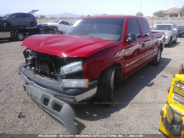 2GCEC19T241127522 - 2004 CHEVROLET SILVERADO C1500 RED photo 2