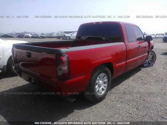 2GCEC19T241127522 - 2004 CHEVROLET SILVERADO C1500 RED photo 4