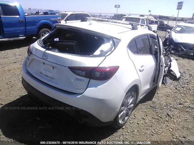 JM1BM1M31F1227398 - 2015 MAZDA 3 GRAND TOURING WHITE photo 4