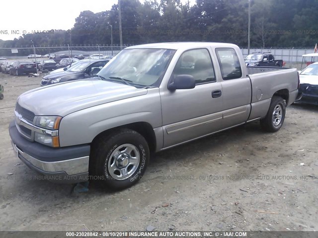 2GCEC19V231256148 - 2003 CHEVROLET SILVERADO C1500 SILVER photo 2