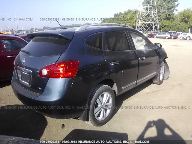 JN8AS5MT3DW523648 - 2013 NISSAN ROGUE S/SV BLUE photo 2