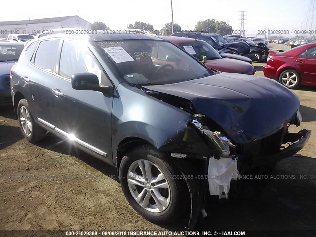 JN8AS5MT3DW523648 - 2013 NISSAN ROGUE S/SV BLUE photo 6