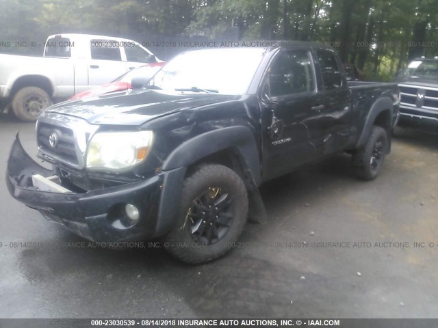 5TEUU42N98Z500577 - 2008 TOYOTA TACOMA ACCESS CAB BLACK photo 2