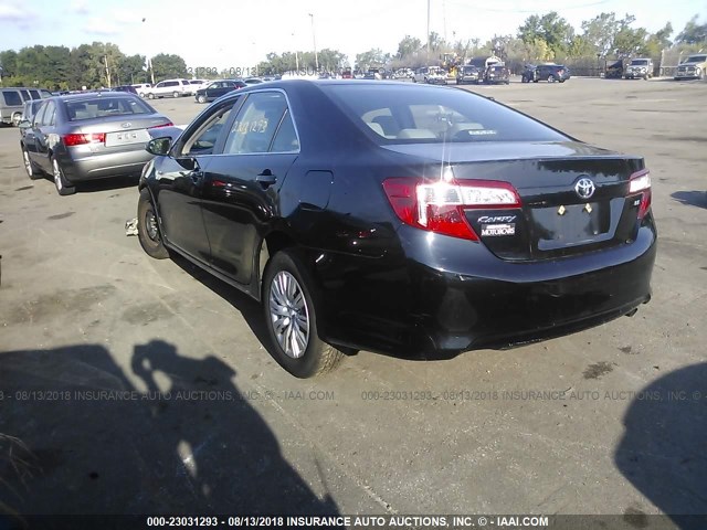 4T1BF1FK9DU291243 - 2013 TOYOTA CAMRY L/SE/LE/XLE 黑色 照片 3