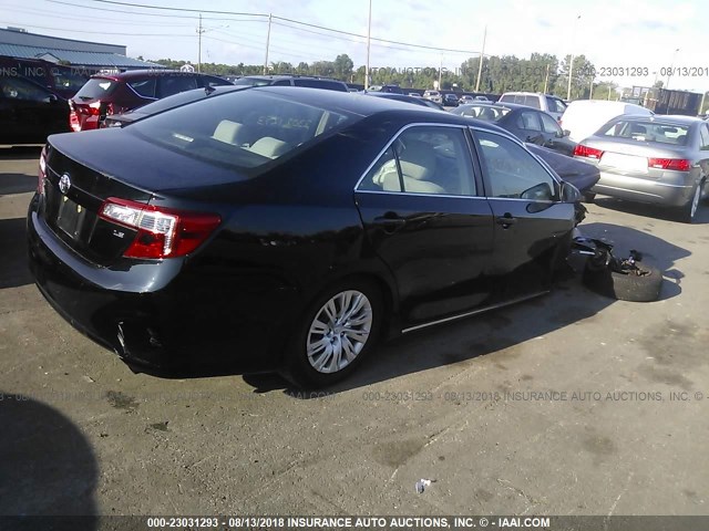 4T1BF1FK9DU291243 - 2013 TOYOTA CAMRY L/SE/LE/XLE 黑色 照片 4