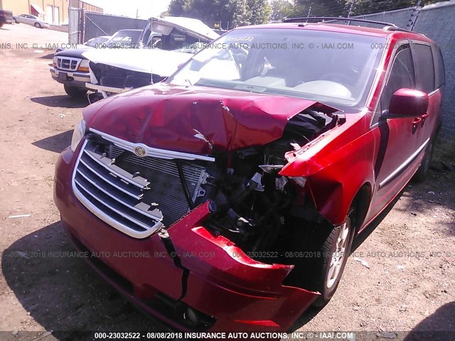 2A8HR54119R514234 - 2009 CHRYSLER TOWN & COUNTRY TOURING RED photo 2