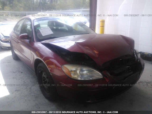 1FAFP56S1YA151159 - 2000 FORD TAURUS SEL RED photo 1