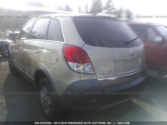 3GSCL33P48S618963 - 2008 SATURN VUE XE GOLD photo 3
