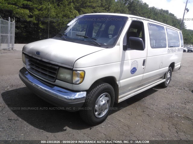 1FBJS31H4SHB03306 - 1995 FORD ECONOLINE E350 SUPER DUTY WHITE photo 2