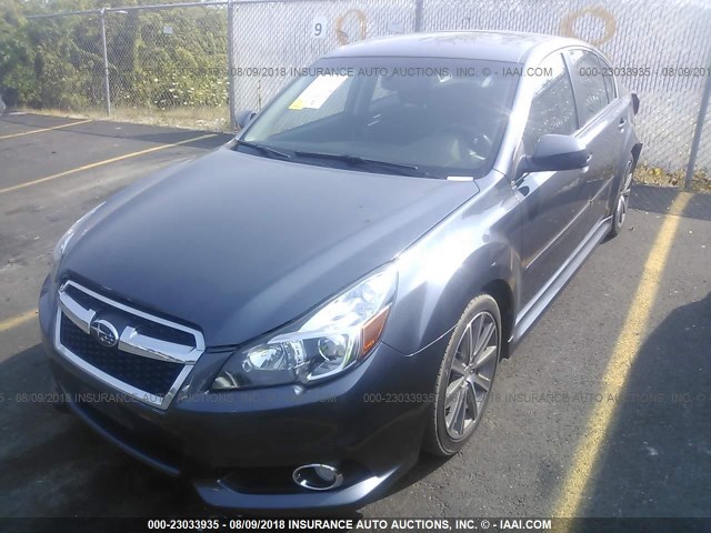 4S3BMBH61E3034908 - 2014 SUBARU LEGACY 2.5I SPORT BLUE photo 2