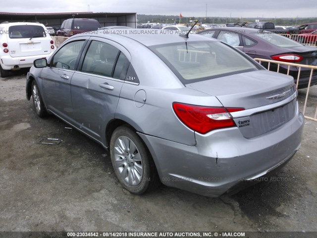 1C3CCBAB8DN640664 - 2013 CHRYSLER 200 LX GRAY photo 3