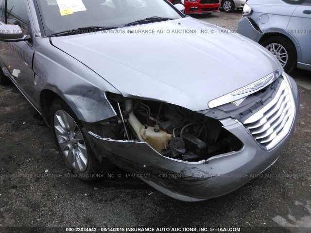 1C3CCBAB8DN640664 - 2013 CHRYSLER 200 LX GRAY photo 6