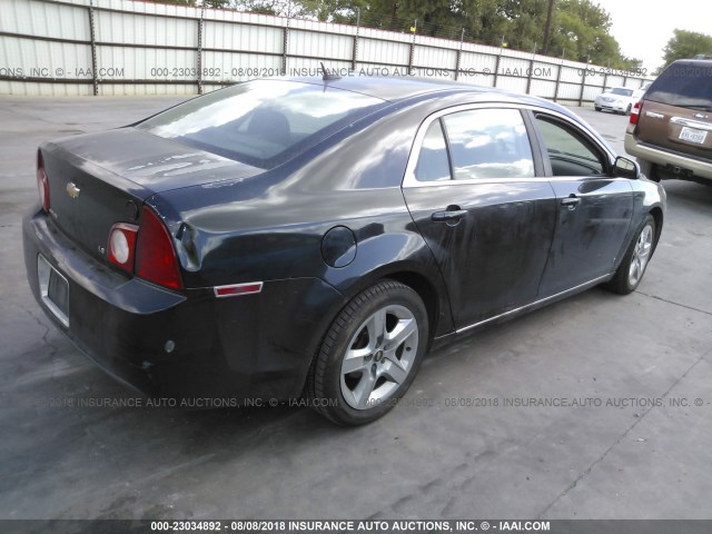 1G1ZH57B09F145630 - 2009 CHEVROLET MALIBU 1LT 黑色 照片 4