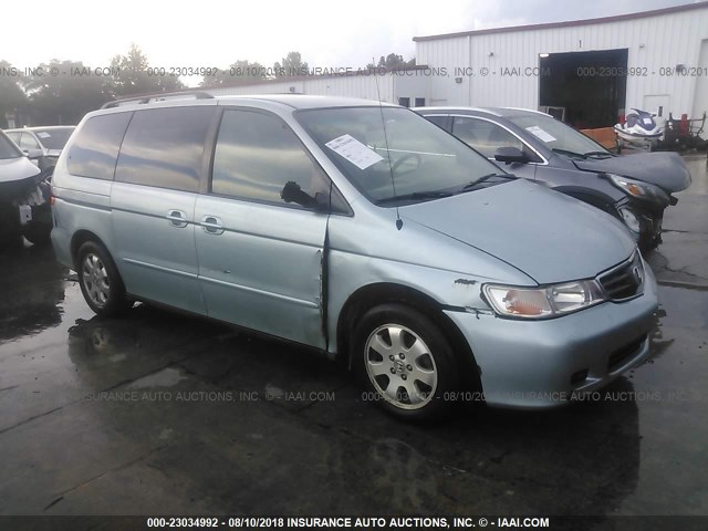 2HKRL18902H583067 - 2002 HONDA ODYSSEY EXL BLUE photo 1